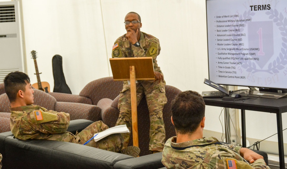 DVIDS - News - 1ID Fwd NCO discusses changes to promotion system
