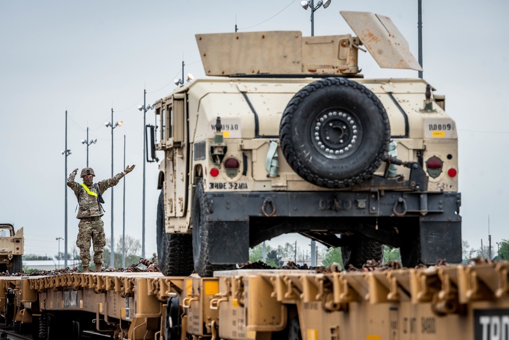 Rail Load for 3rd Battalion, 2nd Air Defense Artillery Regiment