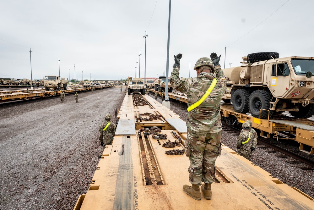 Rail Load for 3rd Battalion, 2nd Air Defense Artillery Regiment