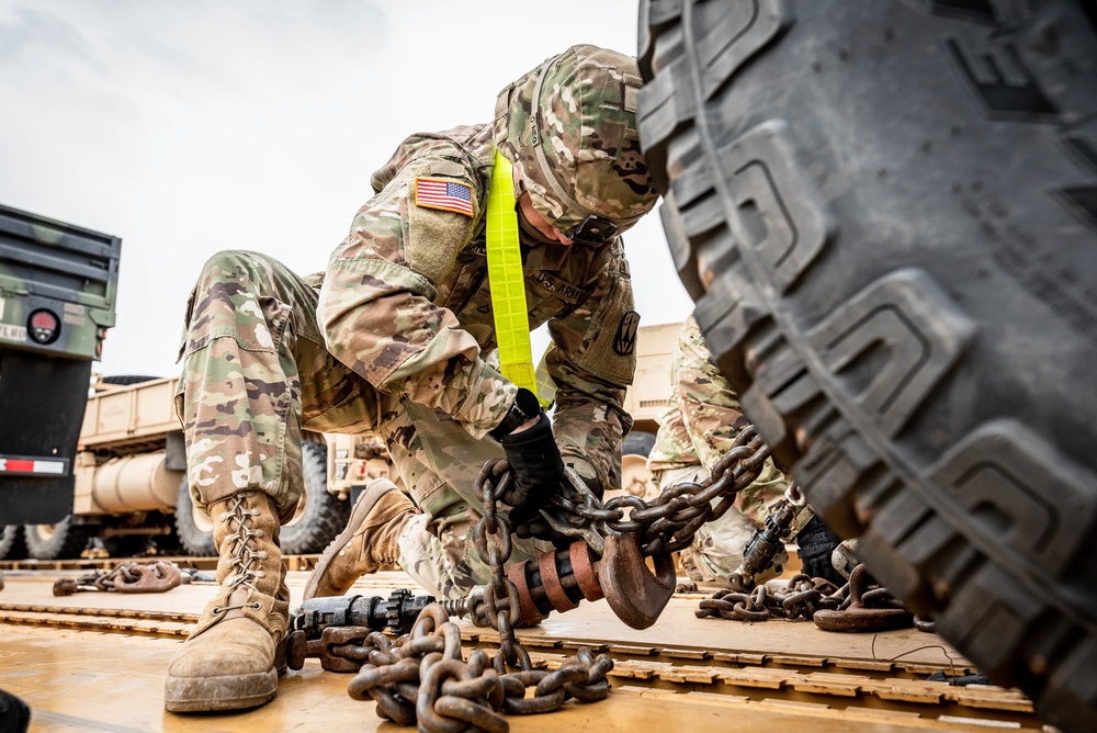 Rail Load for 3rd Battalion, 2nd Air Defense Artillery Regiment