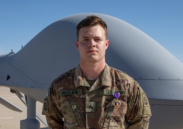 Purple Heart medals presented to Soldiers of the 34th Expeditionary Combat Aviation Brigade