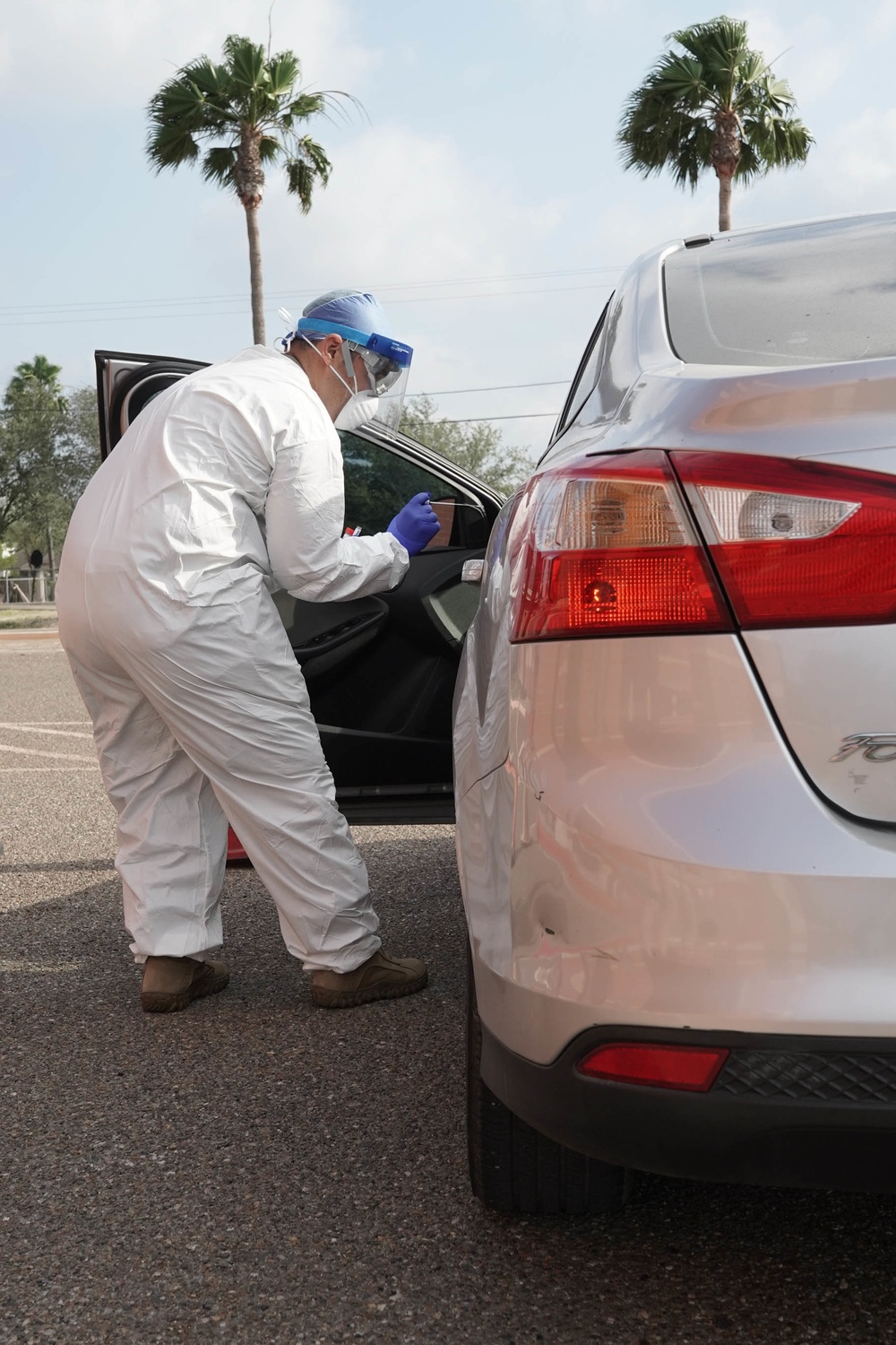 Texas National Guard supports Mobile Testing Site in Mission, Texas