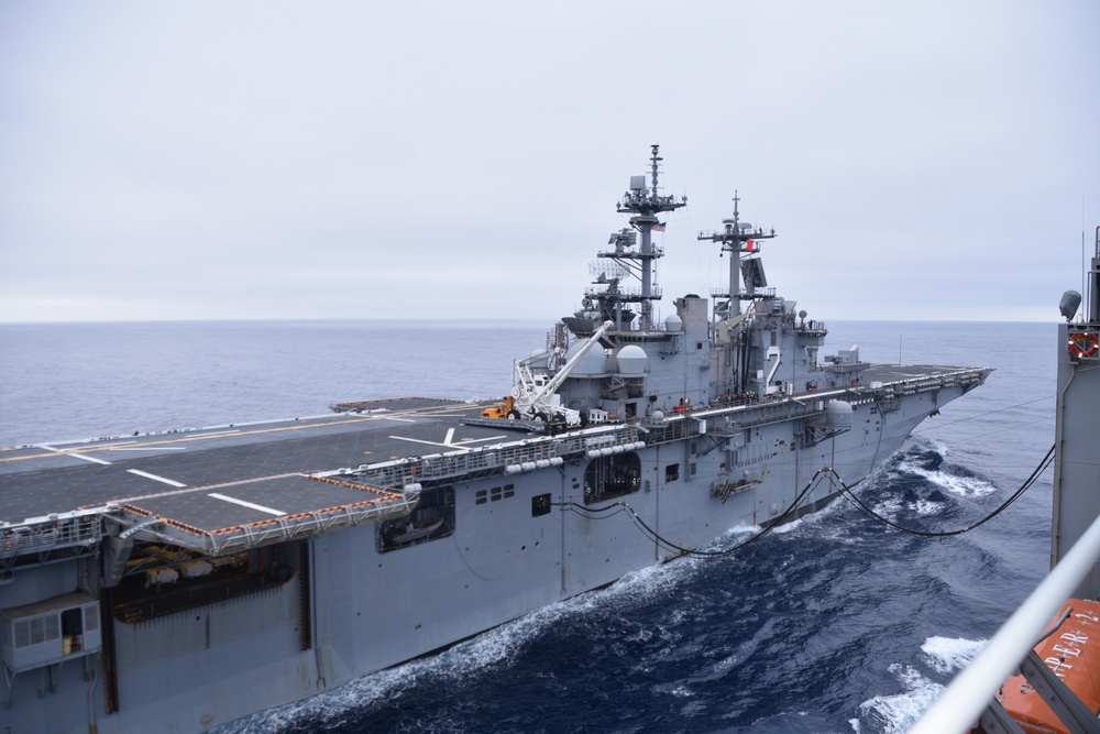 USNS Matthew Perry Provides Logistic Services to  USS Essex Amphibious Readiness Group