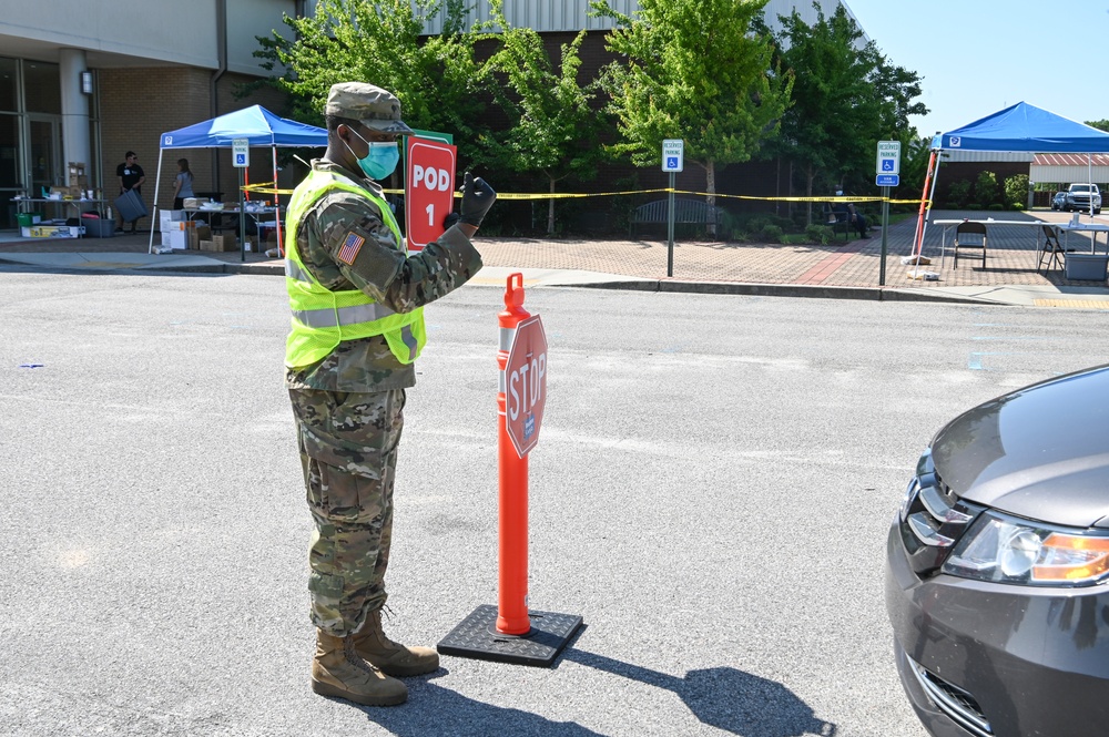 South Carolina National Guard supports COVID-19 testing site