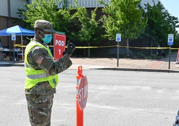 South Carolina National Guard supports COVID-19 testing site