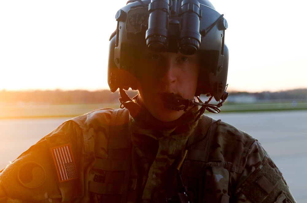 Wisconsin National Guard Soldiers Practice Night Operations