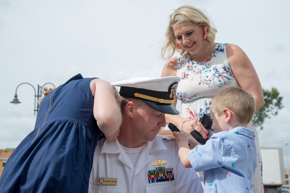 Cmdr. Patrick Chitty Promotion Ceremony