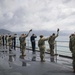 USS Mount Whitney Says Goodbye to Departing Shipmates