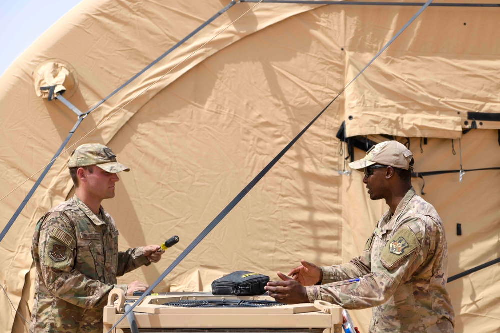 Air Force HVAC helping to keep Army warfighters cool