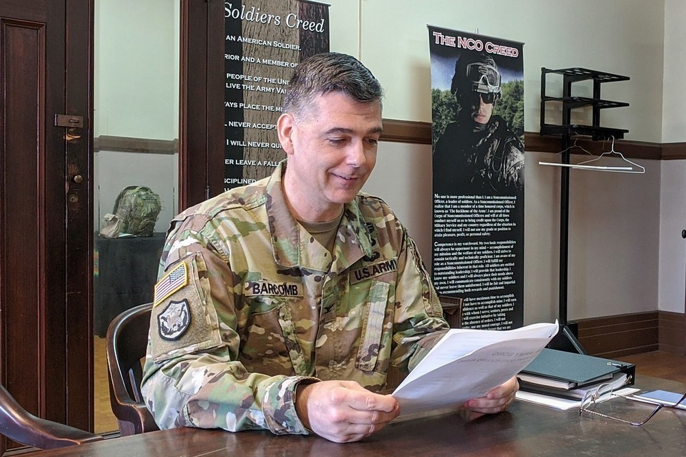 NY National Guard's 153rd Troop Command conducts change of command via conference call