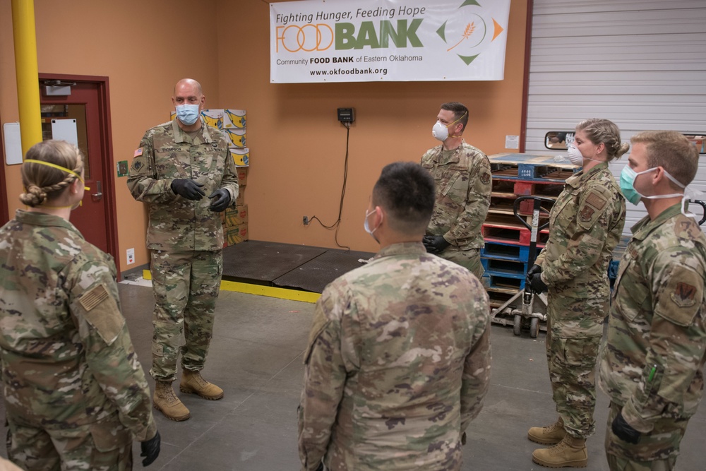 OKNG Airmen Support Local Food Bank During COVID-19