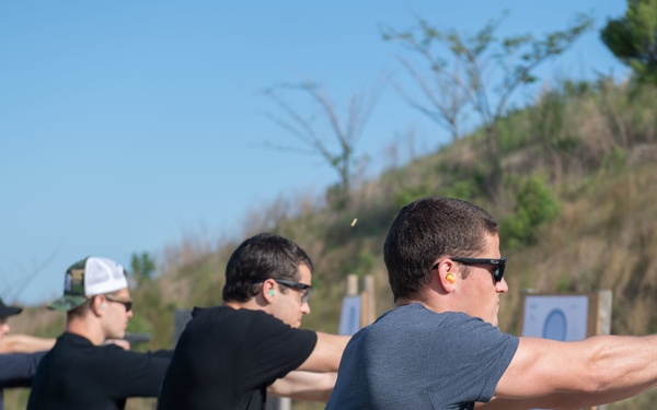 Sailors participate in a qualification course at Joint Expeditionary Base Little Creek