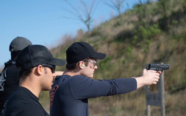 Sailors participate in a qualification course at Joint Expeditionary Base Little Creek