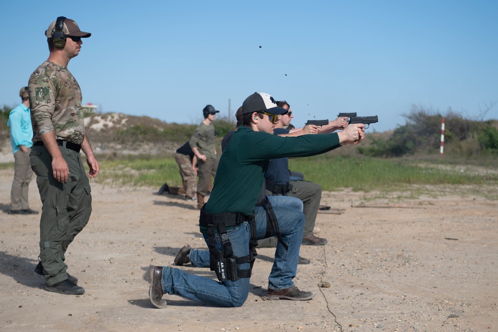 Sailors participate in a qualification course at Joint Expeditionary Base Little Creek