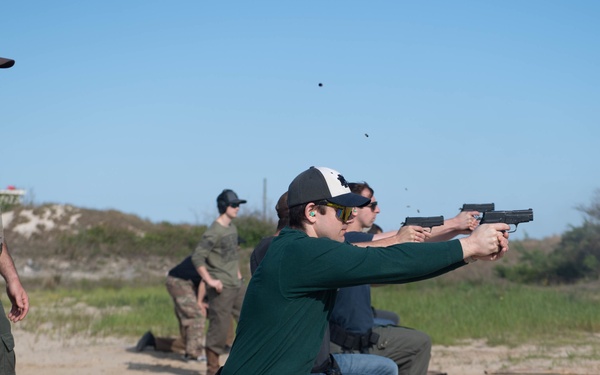 Sailors participate in a qualification course at Joint Expeditionary Base Little Creek
