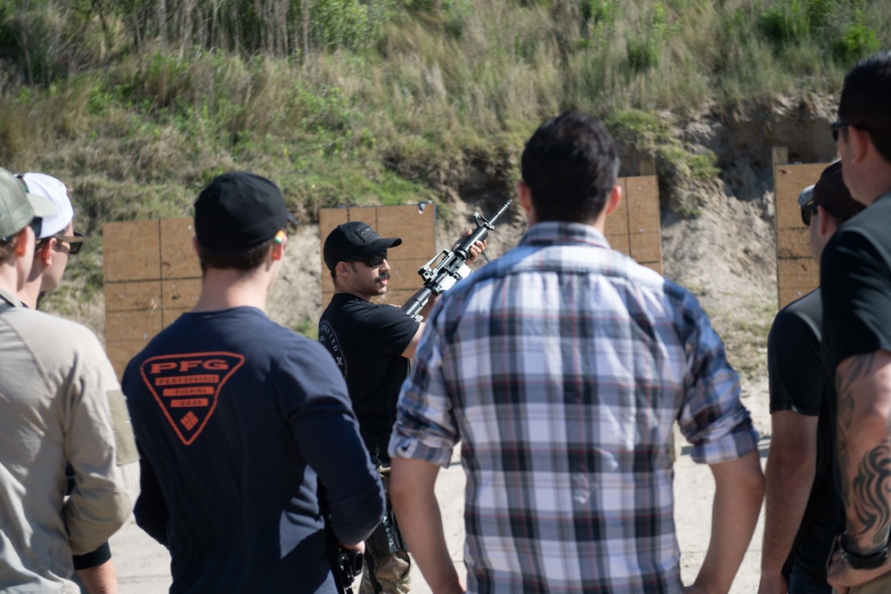 Sailors participate in a qualification course at Joint Expeditionary Base Little Creek