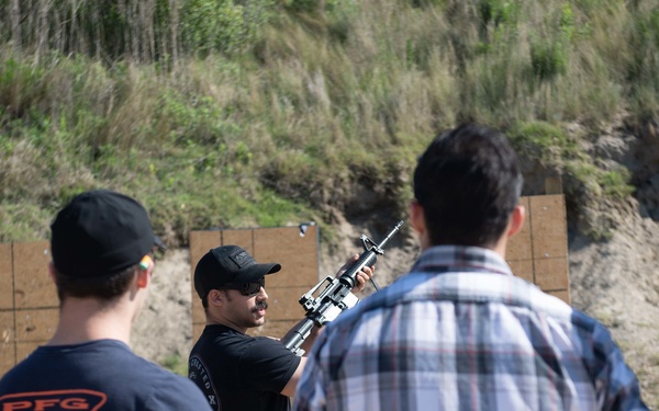Sailors participate in a qualification course at Joint Expeditionary Base Little Creek