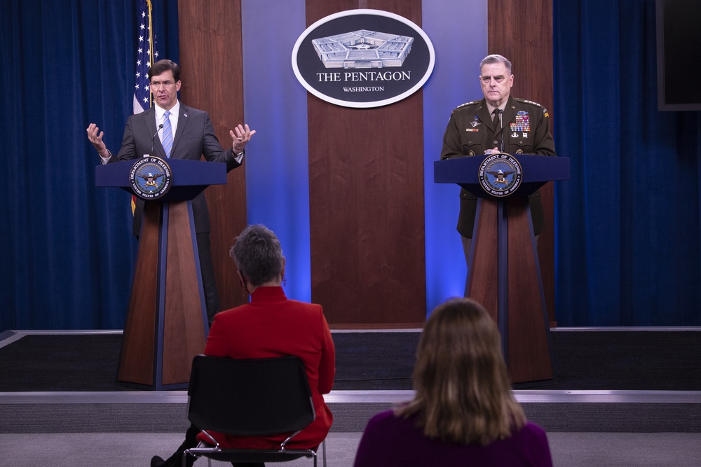 SecDef and CJCS Press Conference on COVID-19 Pandemic