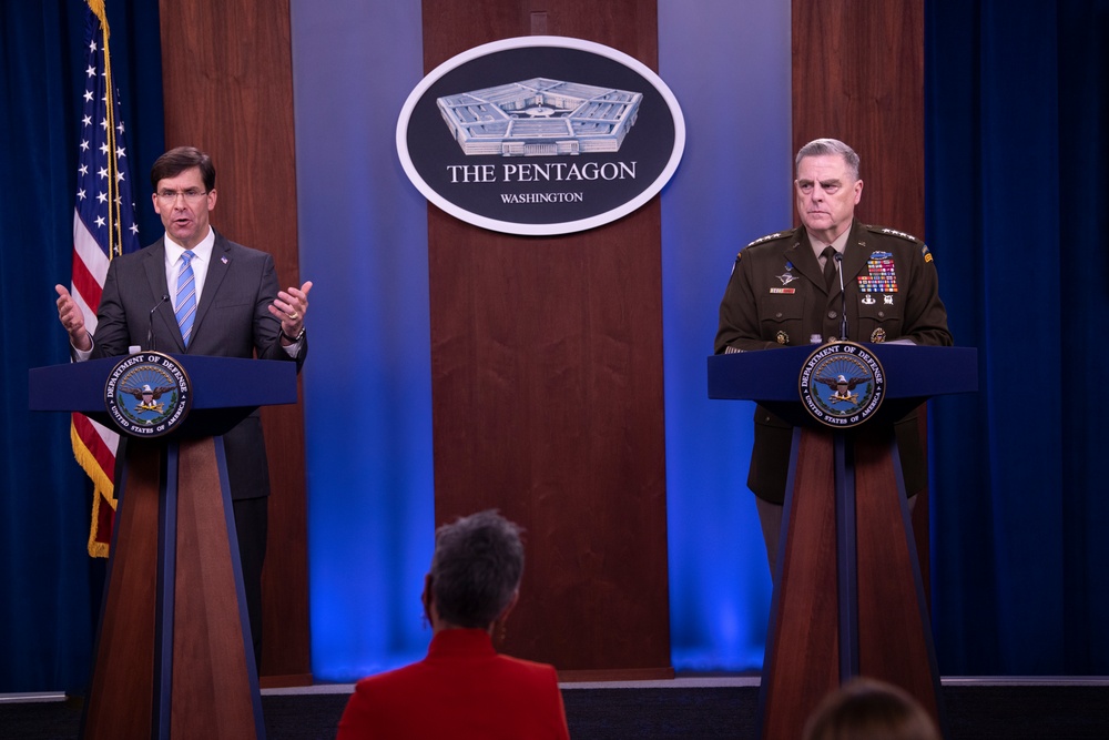 SecDef and CJCS Press Conference on COVID-19 Pandemic