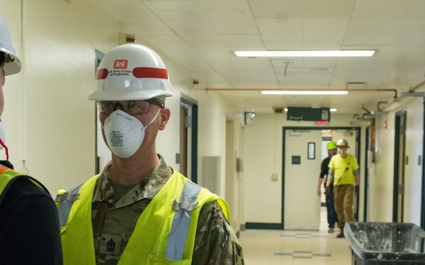 Closed Hospital converted to Alternate Care Facility within three weeks by Army Corps of Engineers, Reserve Engineers and Contractors