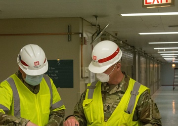Closed Hospital converted to Alternate Care Facility within three weeks by Army Corps of Engineers, Reserve Engineers and Contractors