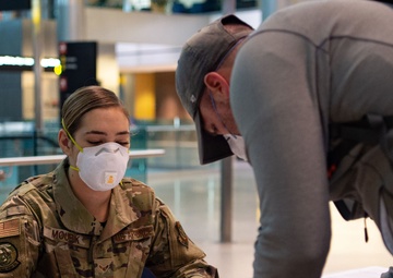 62nd APS Airmen conduct new COVID-19 screening at SeaTac