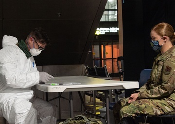 62nd APS Airmen conduct new COVID-19 screening at SeaTac