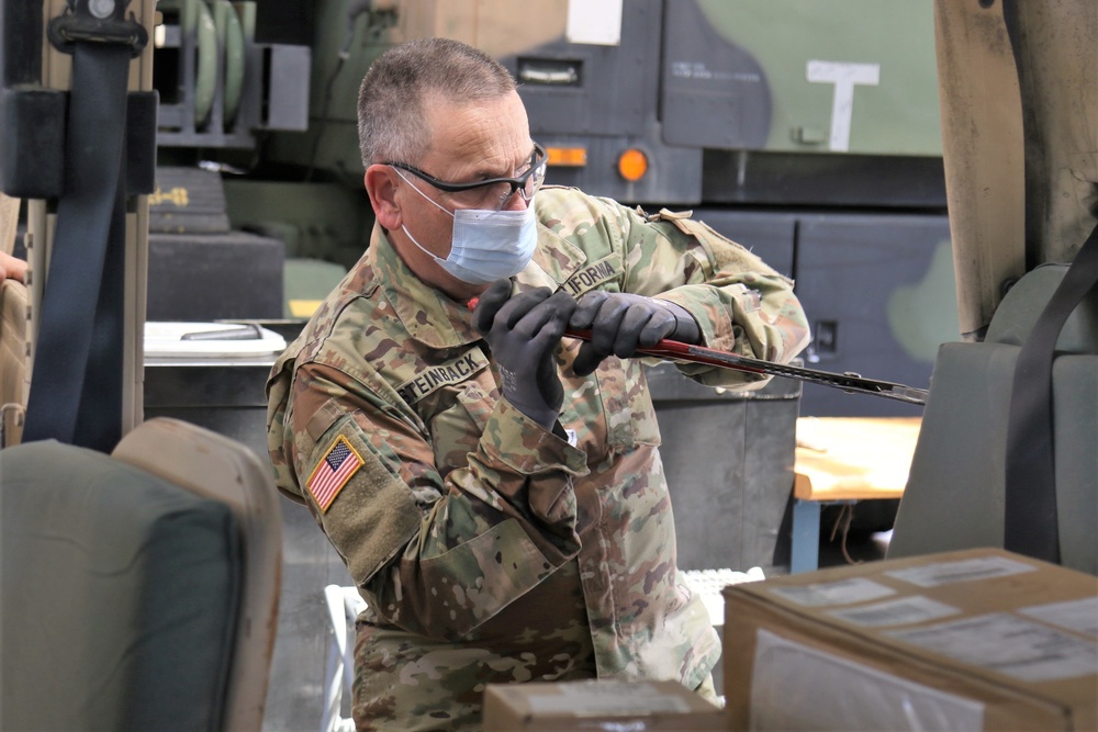 California State Guard Supports Vehicle Maintenance