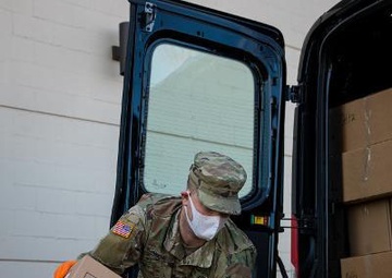 Soldiers helping first responders