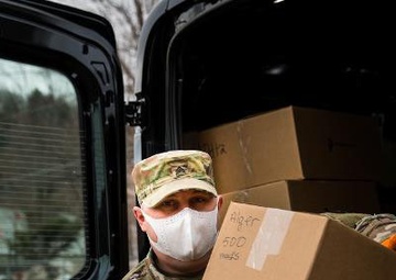 Soldiers helping first responders