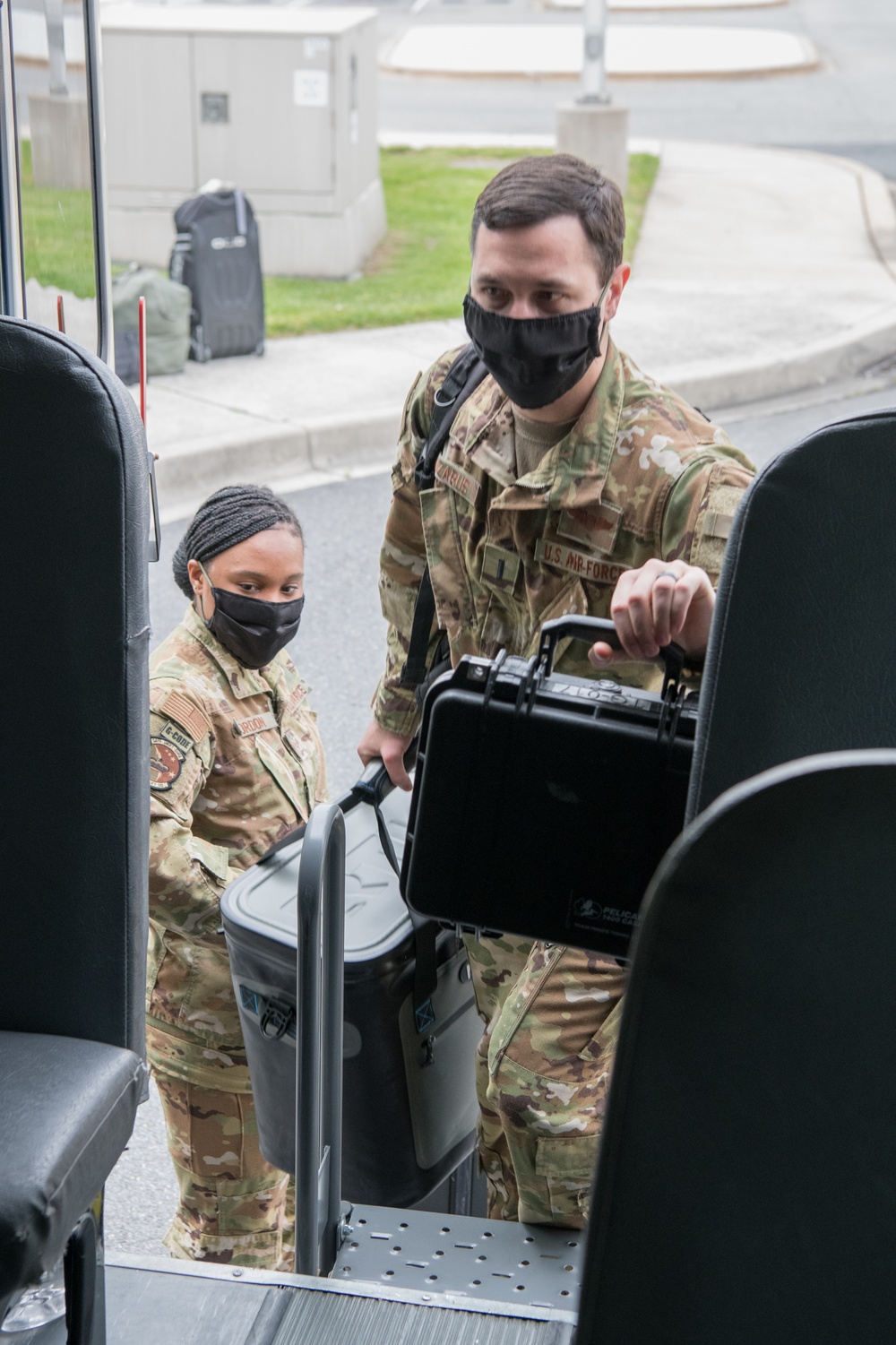 436th LRS Modifies Buses to Combat COVID-19