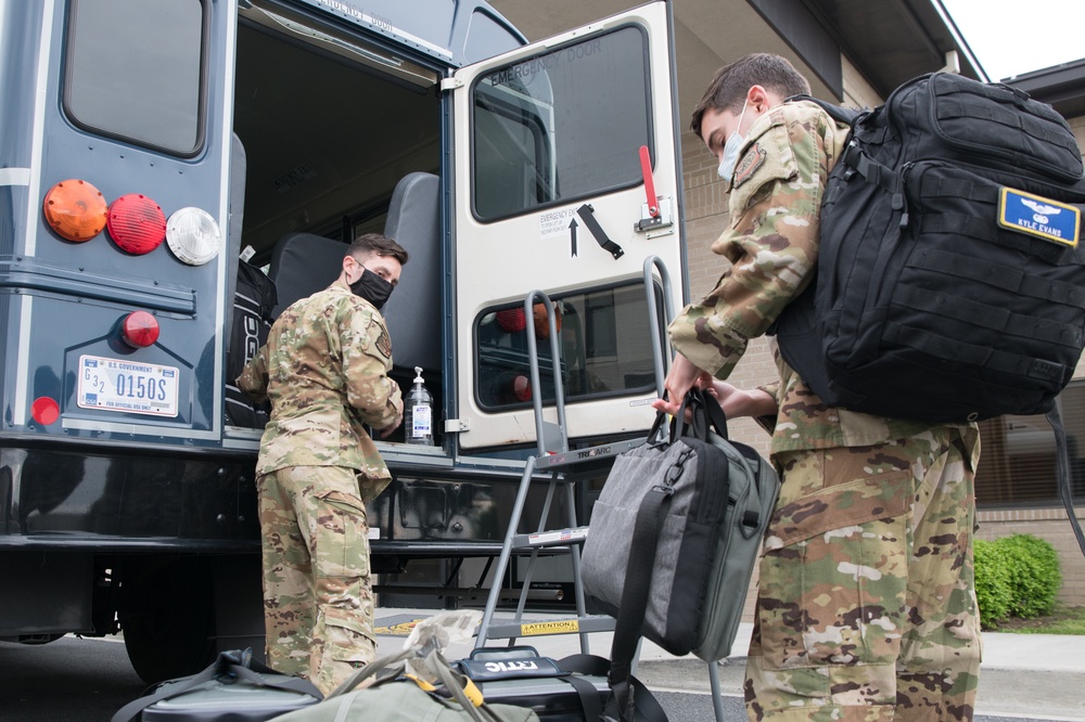 436th LRS Modifies Buses to Combat COVID-19