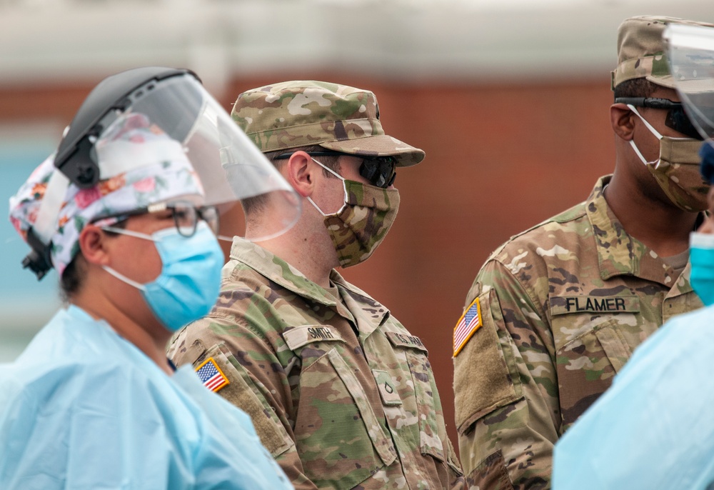 Delaware National Guard supports COVID-19 testing site in Sussex County