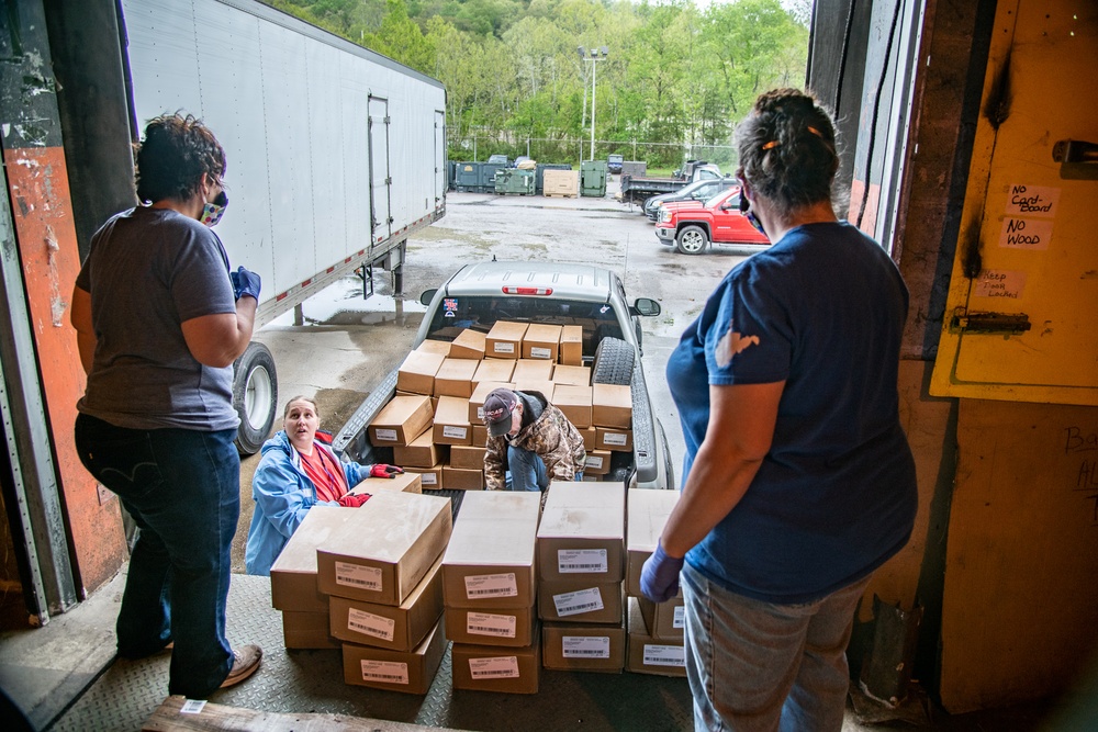 W.Va. Guard Assists with Establishment of Regional Food Distribution Center