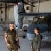 2nd MAW Commanding General and Sergeant Major visit MCAS New River