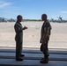 2nd MAW Commanding General and Sergeant Major visit MCAS New River