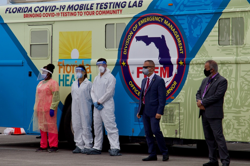 Florida Governor visits Hard Rock Stadium