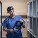 USNS Mercy Sailor Inventories Medical Equipment