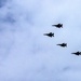 104th Fighter Wing, Massachusetts Air National Guard, conducts flyover to thank first responders.