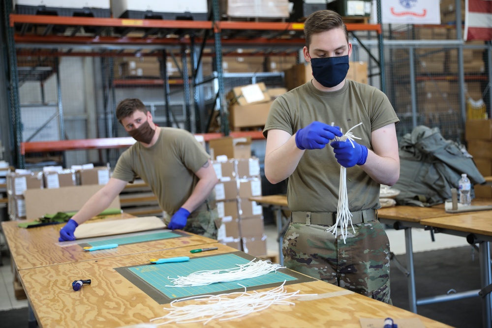 Hoosier citizen-soldiers trade in parachutes for sewing machines