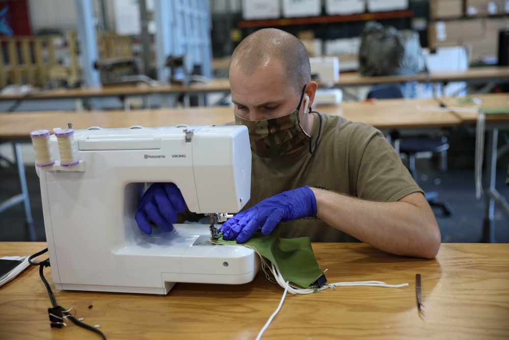 Hoosier citizen-soldiers trade in parachutes for sewing machines