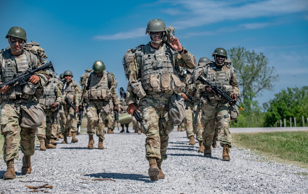 Fort Sill Trainees Conduct A Foot March and Marksmanship