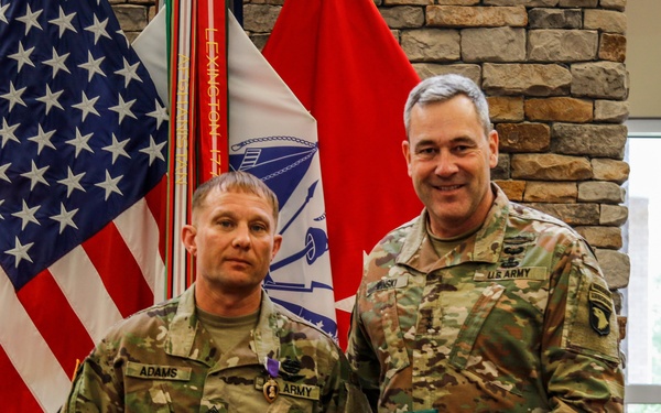 Michigan National Guard Soldier receives Purple Heart for injuries sustained in Iranian missile attack