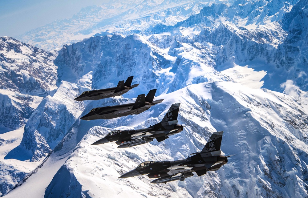 Eielson fighters unite in the sky
