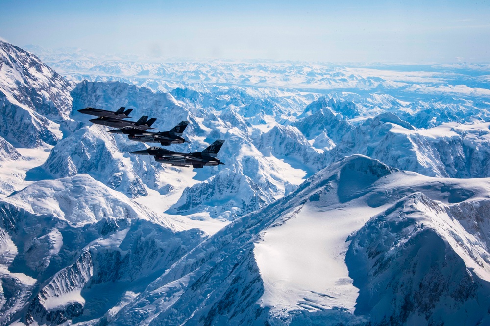Eielson fighters unite in the sky