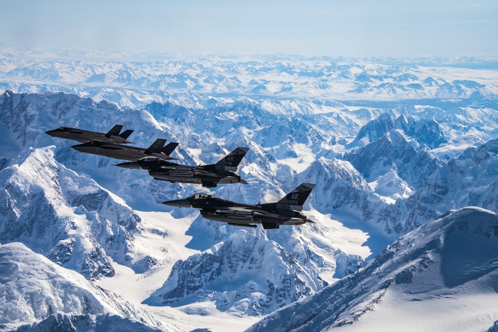 Eielson fighters unite in the sky