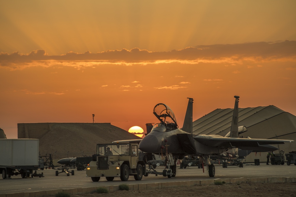 Flightline sunrise