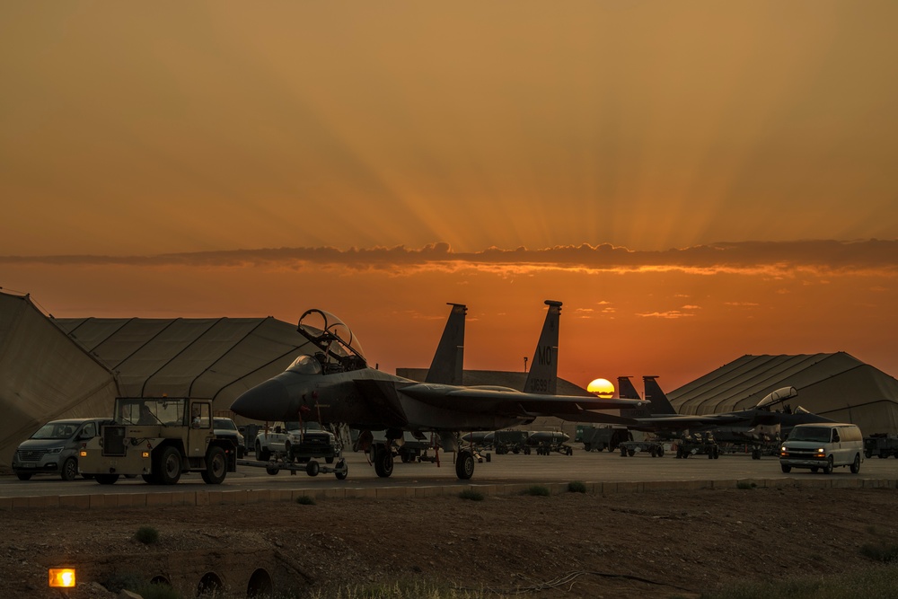 Flightline sunrise