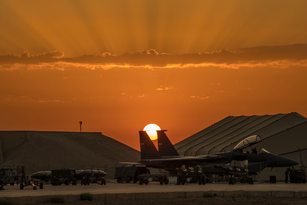 Flightline sunrise