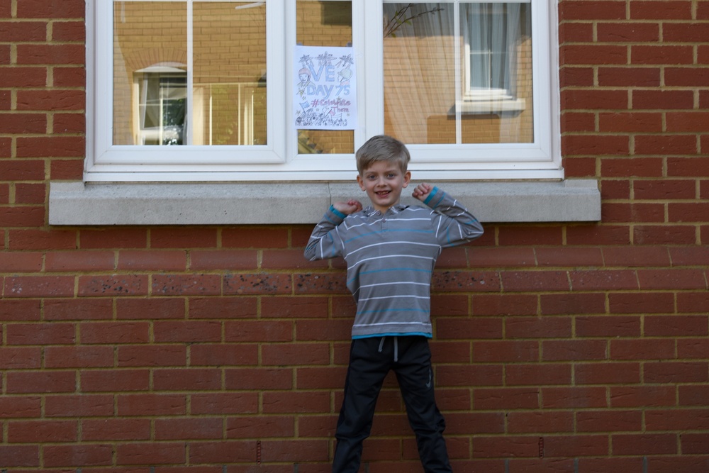 RAF Lakenheath commemorates VE Day 75th Anniversary with artwork